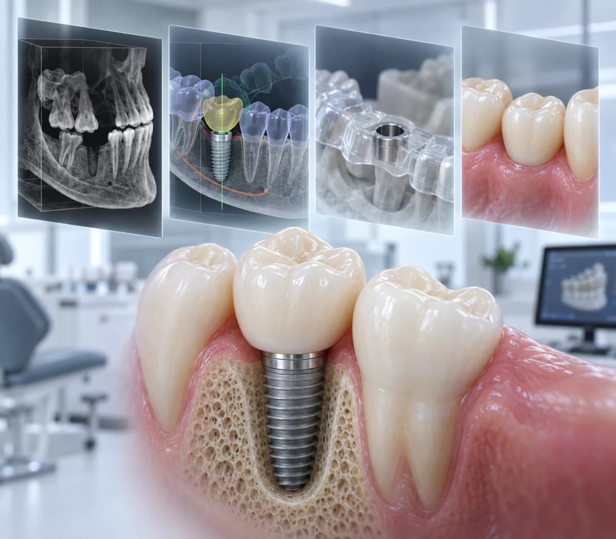 فرآیند طراحی و اجرای ایمپلنت دیجیتال